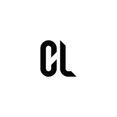 CL monogram logo design letter text name symbol monochrome logotype alphabet character simple logo