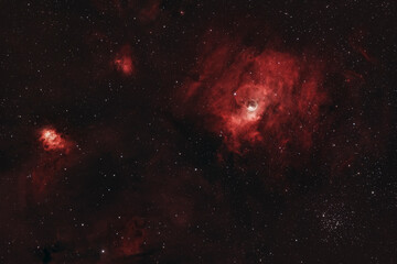 NGC 7635, also known as the Bubble Nebula is an emission nebula in the constellation Cassiopeia. It is located about 7,900 light-years away from Earth.&nbsp;