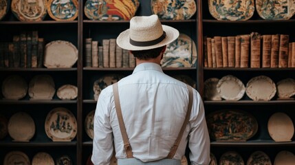 Intrepid Traveler Exploring a Hidden Chamber