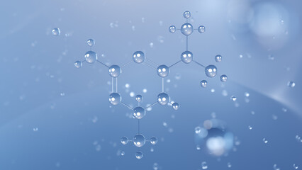 imeglimin molecular structure, 3d model molecule, twymeeg, structural chemical formula view from a microscope