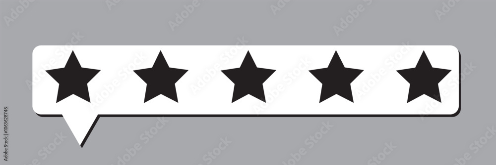 Canvas Prints set of star icons. star vector icon. rating symbol