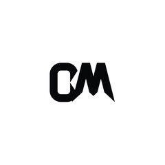 CM monogram logo design letter text name symbol monochrome logotype alphabet character simple logo