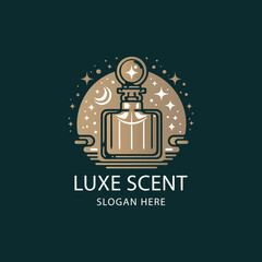 perfume logo deign vector illustration
