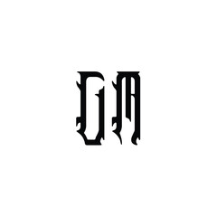 CM monogram logo design letter text name symbol monochrome logotype alphabet character simple logo
