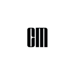 CM monogram logo design letter text name symbol monochrome logotype alphabet character simple logo