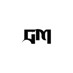 CM monogram logo design letter text name symbol monochrome logotype alphabet character simple logo