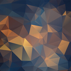 Digital low-poly abstract shades of blue, featuring geometric triangular shapes. Textured and faceted surface. Gradient from light to dark blue, creating depth and a sense of three-dimensionality.