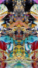 Abstract art background . Hand painting artwork . Canvas .