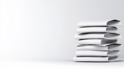 Stack of Blank Papers 