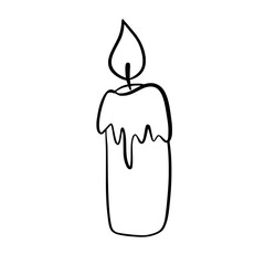 autumn doodle hand drawn outline