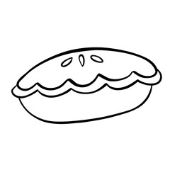 autumn doodle hand drawn outline