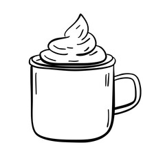 autumn doodle hand drawn outline