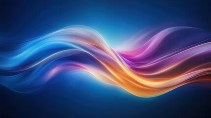 vibrant abstract wave design featuring blue, purple, and orange colors, creating dynamic and energetic feel. Perfect for backgrounds or digital art