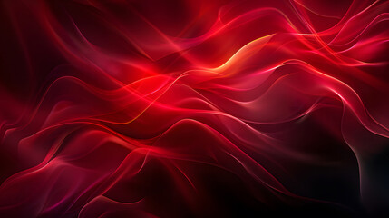 abstract red wave on the dark background