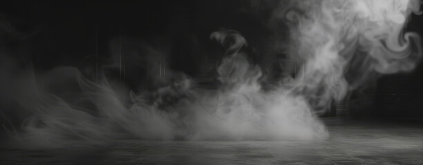 Smoke on a black background
