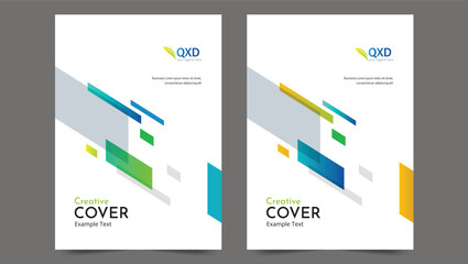 Cover template flyer design vector background