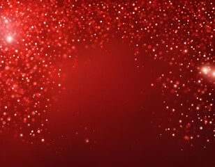 Realistic vector red background. Shiny red horizontal backdrop Glittering backround.
