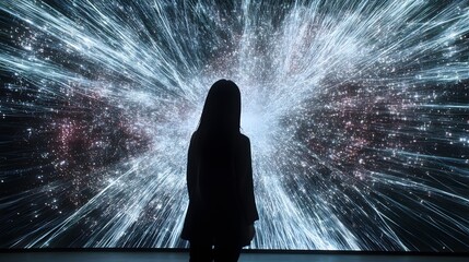 Lifestyle photo of a person manipulating 3D data clusters on a screen with 2D machine learning training feedback overlayed, blending interactivity with intelligence, 4k resolution