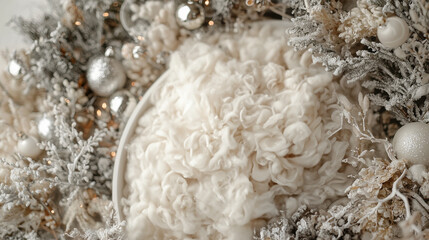 Fototapeta premium Holiday Christmas Newborn Digital Backdrops and Overlays