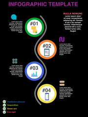 4-step infographic for the web