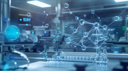 Molecular Structure Hologram in a Modern Laboratory Setting