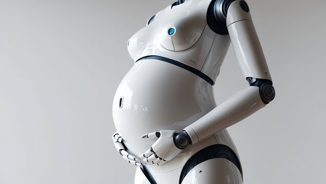 pregnant robot from the near future