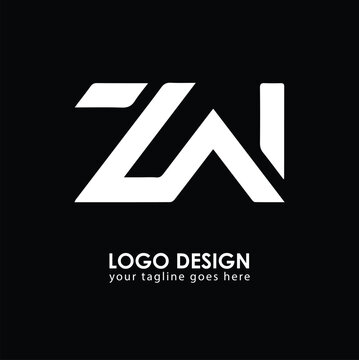 ZW ZW Logo Design, Creative Minimal Letter ZW ZW Monogram