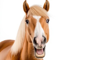 Happy Surprised Horse Portrait