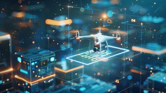 A customer places an order online and within minutes a delivery drone with 5G capabilities arrives at their doorstep with their purchase.
