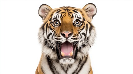 Obraz premium Happy Surprised Tiger Face