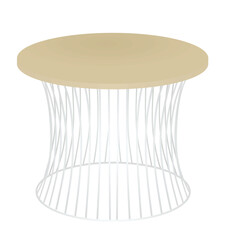 Brown home or outdoor table. vector illustration