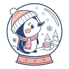 santa claus with snowman