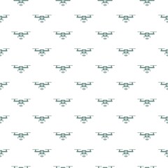 Obraz premium Drone video camera pattern repeat seamless isolated on white background