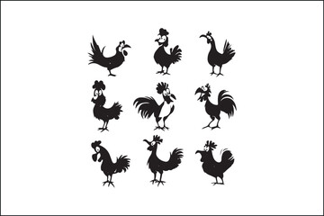 Rooster Silhouette Bundle | Farm Animal Vector Clipart | Cock SVG for Cricut & Laser Cutting

Rustic Rooster SVG Pack | Cock Silhouette Vectors | Farmhouse Decor Cut Files

Cock Vector Silhouettes | P