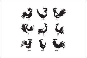Rooster Silhouette Bundle | Farm Animal Vector Clipart | Cock SVG for Cricut & Laser Cutting

Rustic Rooster SVG Pack | Cock Silhouette Vectors | Farmhouse Decor Cut Files

Cock Vector Silhouettes | P