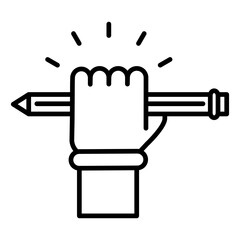 Education  icon, outline vector illustration