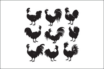 Rooster Silhouette Bundle | Farm Animal Vector Clipart | Cock SVG for Cricut & Laser Cutting

Rustic Rooster SVG Pack | Cock Silhouette Vectors | Farmhouse Decor Cut Files

Cock Vector Silhouettes | P