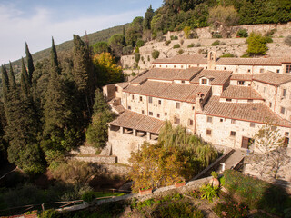 Italia, Toscana, provincia di Arezzo, la città di Cortona, Eremo francescano  di Le Celle.