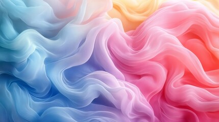 A Dreamlike Blend of Color and Motion in Fabric Textures