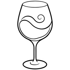 Swirling Wine in Glass