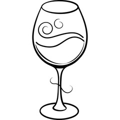 Swirling Wine in Glass