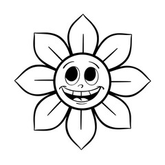 Emotion Groovy hippie outline