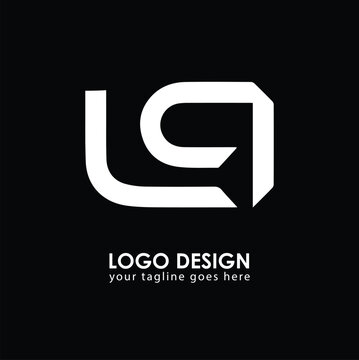 LQ UQ Logo Design, Creative Minimal Letter UQ LQ Monogram