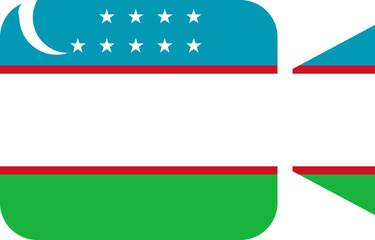 Uzbekistan flag on Video Call