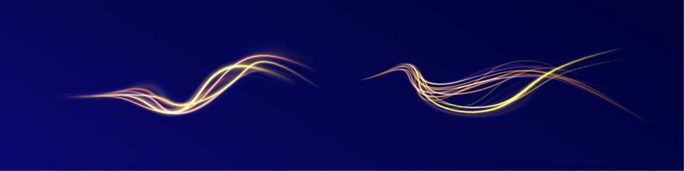 Abstract background rotational border lines. Neon stripes in the form of drill, turns and swirl. Light background, speed, wavy, swirl,curve,speedy,vector. 