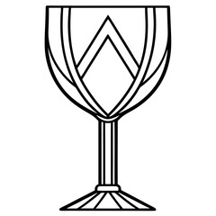 Art Deco Wine Glass Design