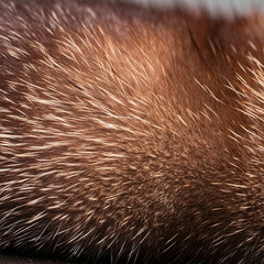 Fototapeta premium Mink Fur Texture, Animal Hide Pelt Skin Graphic, Nature Hair Pattern