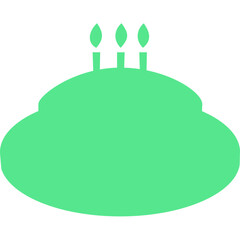 Happy birthday single vector icon