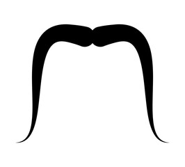 Mustache hipster icon, Handlebars Mustache, Whisker Elegant, Silhouette Mustache shape, Classic Gentleman's Mustache