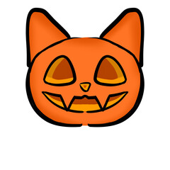 halloween cat face